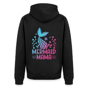 Mermaid Mama Fantasy Mermaid Story - Veste à capuche bio Premium Unisexe - noir - Dos - Nico (187cm)