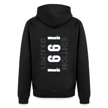 Édition Limitée Année de Naissance 1991 Cadeau Hommes - Veste à capuche bio Premium Unisexe - noir - Dos - Nico (187cm)