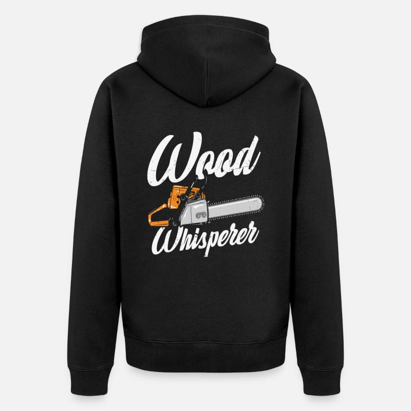 Citations de Wood Whisperer - Veste à capuche bio Premium Unisexe - noir