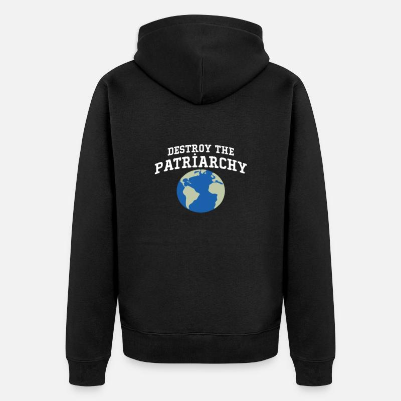Détruire le patriarcat - Veste à capuche bio Premium Unisexe - noir