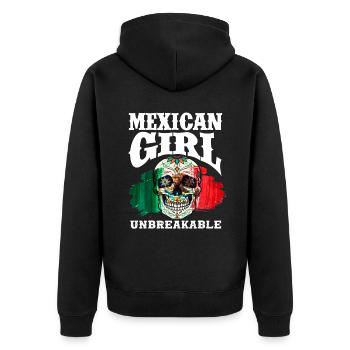 Mexique Mexicaine Femme Cadeau - Veste à capuche bio Premium Unisexe - noir - Dos - Nico (187cm)