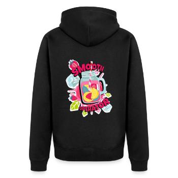 Smoothie Smoothie Opérateur Lisse - Veste à capuche bio Premium Unisexe - noir - Dos - Nico (187cm)