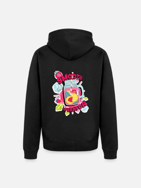 Smooth Operator Smoothies Smoothie - Unisex Premium Bio Zip Hoodie - Schwarz