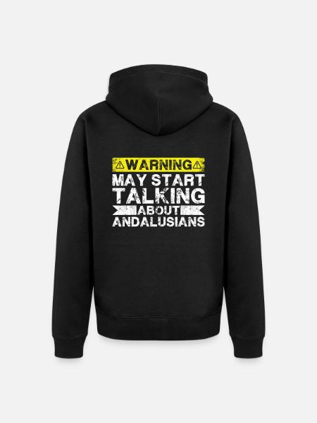 Speaking of Andalusian - Unisex Premium Organic Zip Hoodie - black