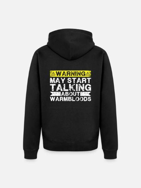 Talking about warmblood - Unisex Premium Organic Zip Hoodie - black