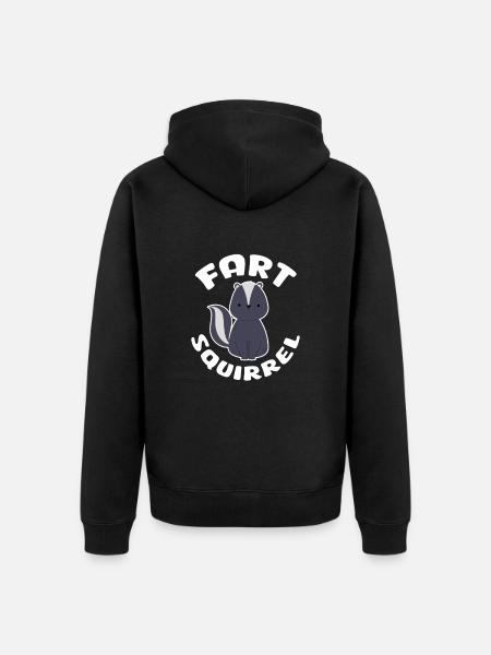 Skunk - Unisex Premium Organic Zip Hoodie - black