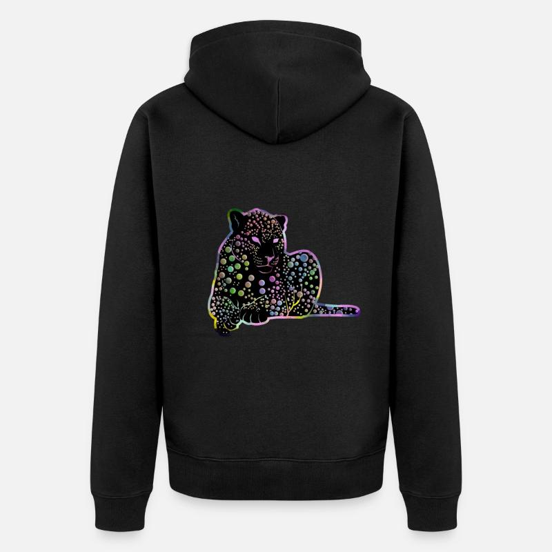 Drôle d’idée cadeau Jaguar - Veste à capuche bio Premium Unisexe - noir