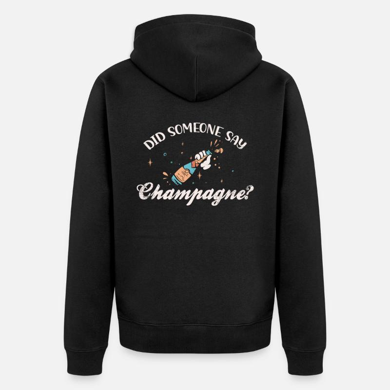 Quelqu’un a-t-il un design pour la mariée et le - Veste à capuche bio Premium Unisexe - noir