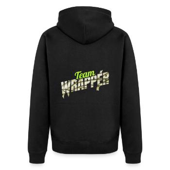 Équipe Wrapper Momie Horde Halloween - Veste à capuche bio Premium Unisexe - noir - Dos - Nico (187cm)