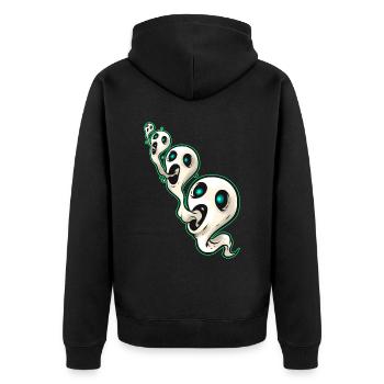 Crache sans fin des fantômes spirituels d’autres - Veste à capuche bio Premium Unisexe - noir - Dos - Nico (187cm)