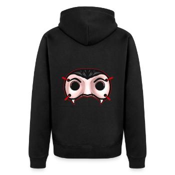 Costume de masque de vampire pour Halloween - Veste à capuche bio Premium Unisexe - noir - Dos - Nico (187cm)