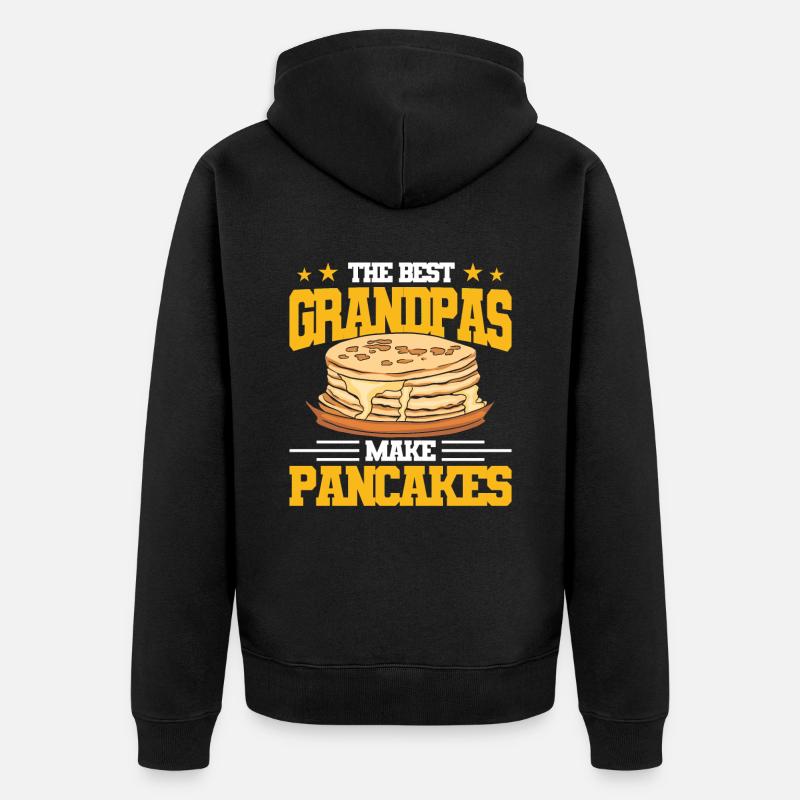 Pancake Lover Gift Pancake Dicton - Veste à capuche bio Premium Unisexe - noir