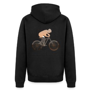 Enduro VTT VTT Équitation - Veste à capuche bio Premium Unisexe - noir - Dos - Nico (187cm)