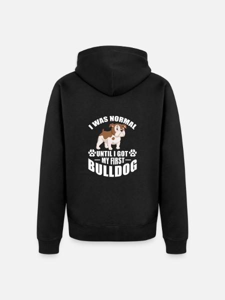 American Bulldog - Unisex Premium Organic Zip Hoodie - black