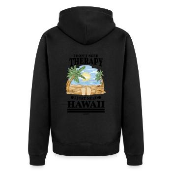 Hawaï - Veste à capuche bio Premium Unisexe - noir - Dos - Nico (187cm)