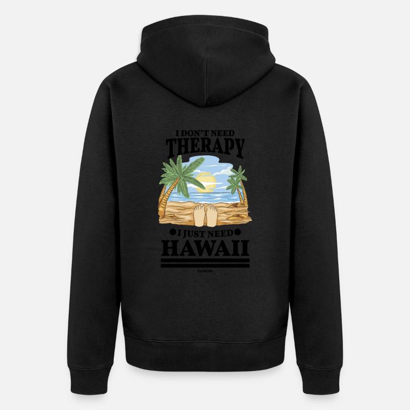 Hawaï - Veste à capuche bio Premium Unisexe - noir