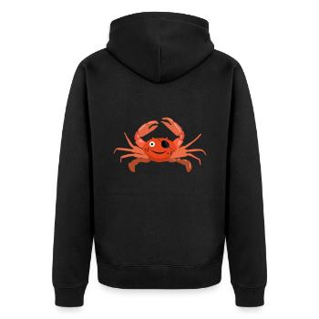 Cancer Cadeau Crevette Crabe Homard Scorpion - Veste à capuche bio Premium Unisexe - noir - Dos - Nico (187cm)