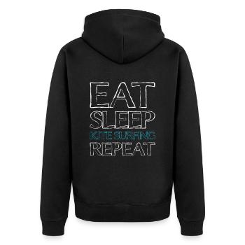 Nourriture Sleep Kiting - Veste à capuche bio Premium Unisexe - noir - Dos - Nico (187cm)