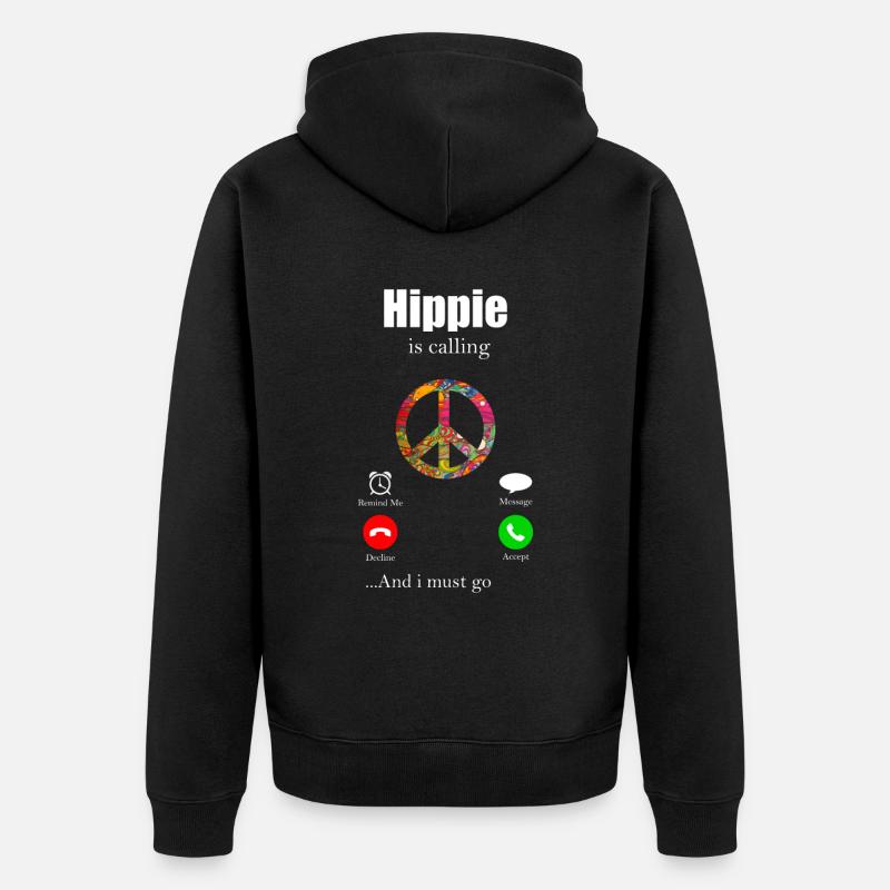 Hippie - Veste à capuche bio Premium Unisexe - noir