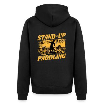 SUP paddle paddle Stand Up Paddle Surf - Veste à capuche bio Premium Unisexe - noir - Dos - Nico (187cm)