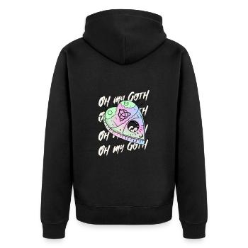 Pastel Goth Oh My Goth Gothique - Veste à capuche bio Premium Unisexe - noir - Dos - Nico (187cm)