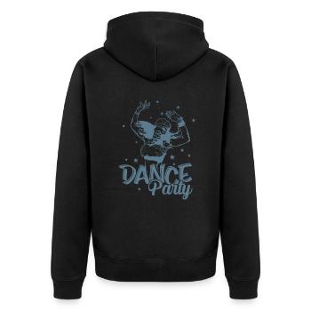 Soirées dansantes Célébrations Musique de danse Amis - Veste à capuche bio Premium Unisexe - noir - Dos - Nico (187cm)