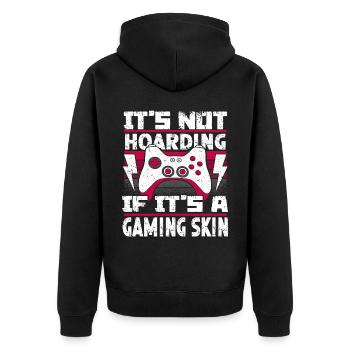 Gamer Gamer Gaming Console Video Games - Unisex Premium Organic Zip Hoodie - black - Back - Nico (187cm)