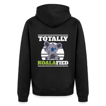 Koala Bear Plume de koala australien - Veste à capuche bio Premium Unisexe - noir - Dos - Nico (187cm)