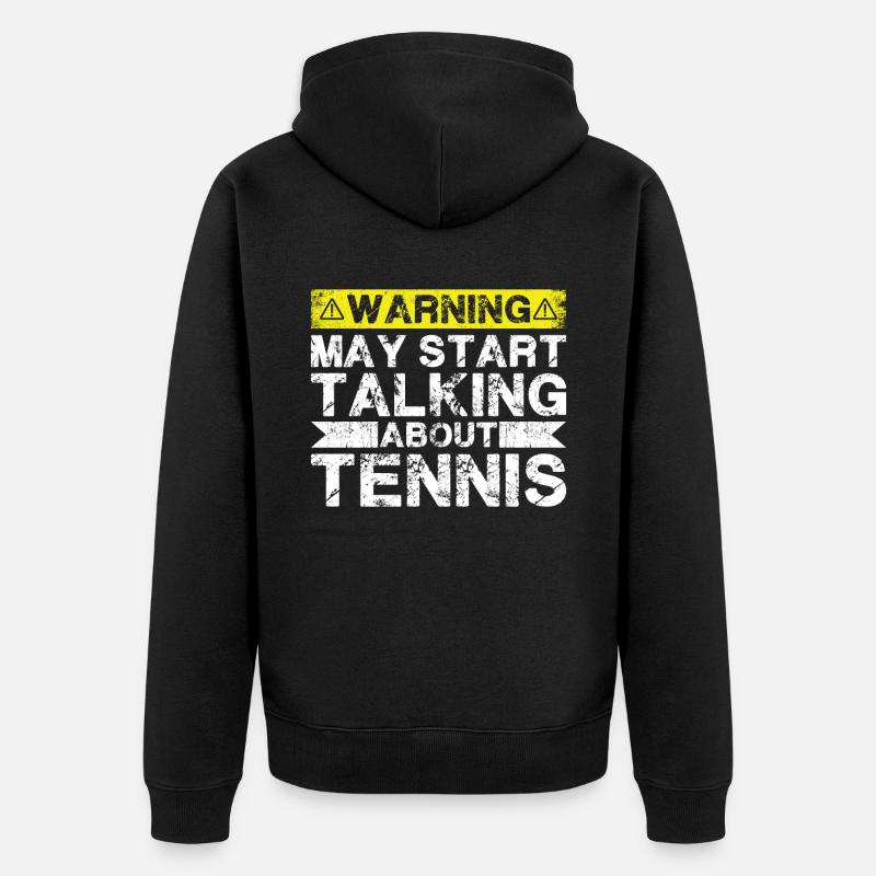 En parlant de tennis - Veste à capuche bio Premium Unisexe - noir