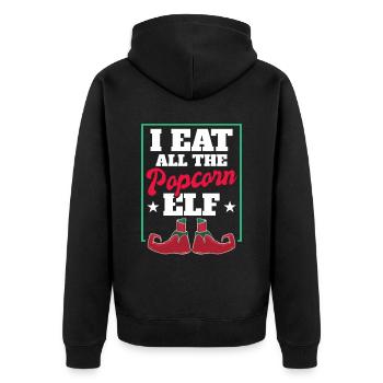 Movie Lovers Cinema Film Projector Movie Lovers - Unisex Premium Organic Zip Hoodie - black - Back - Nico (187cm)
