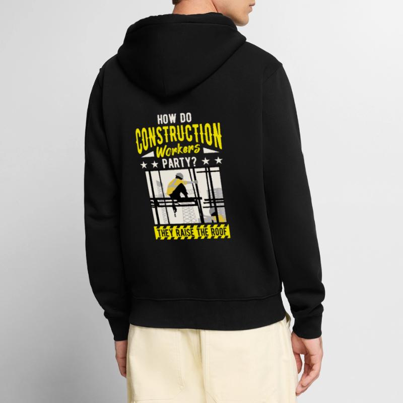 Infrastructure construction construction construction workers Unisex Premium Organic Zip Hoodie