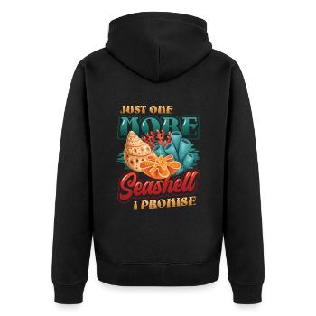 Only one shell left, collector shell. - Unisex Premium Organic Zip Hoodie - black - Back - Nico (187cm)
