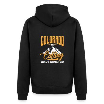 Colorado - Veste à capuche bio Premium Unisexe - noir - Dos - Nico (187cm)