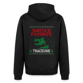 Parkour Free Running Traceur Ugly - Veste à capuche bio Premium Unisexe - noir - Dos - Nico (187cm)