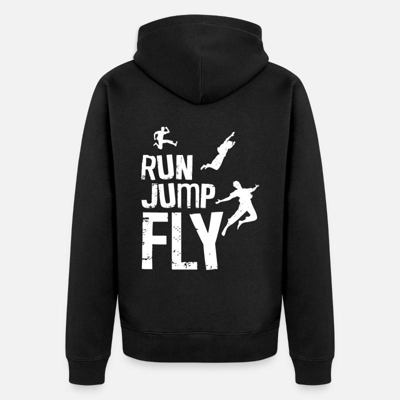 Parkour Free Running Traceur - Veste à capuche bio Premium Unisexe - noir
