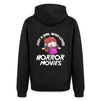Film Girl Films d’horreur - Veste à capuche bio Premium Unisexe - noir - Dos - Nico (187cm)