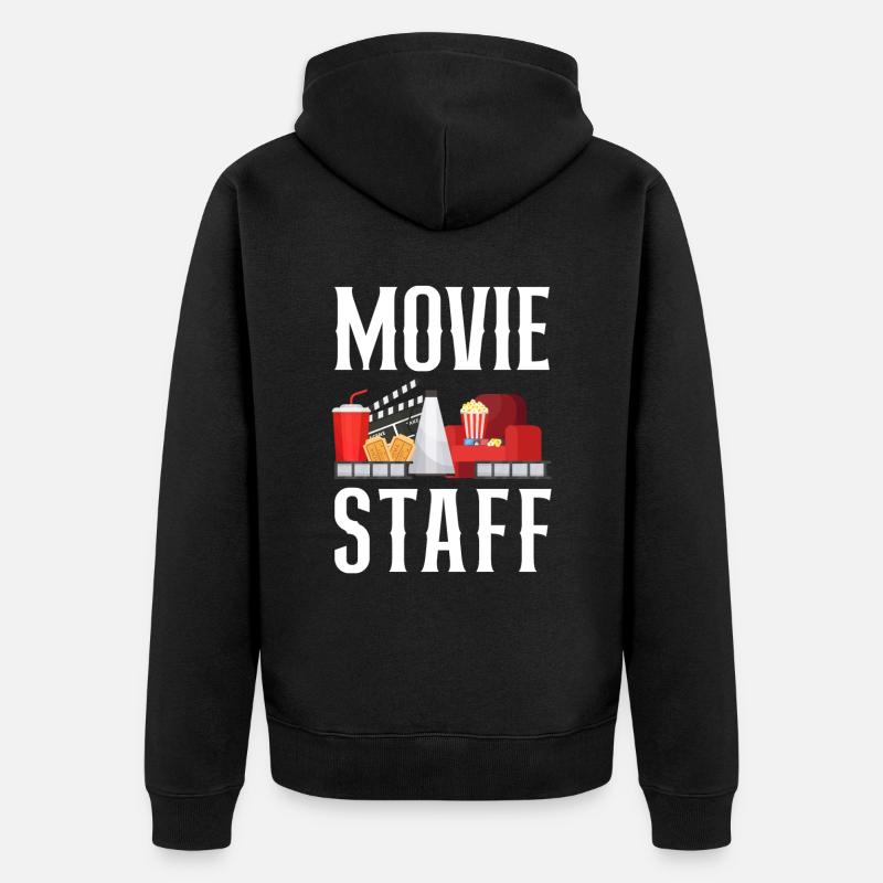 Cinéma Maison - Veste à capuche bio Premium Unisexe - noir