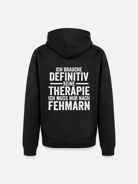 Ostsee Fehmarn - Unisex Premium Bio Zip Hoodie - Schwarz