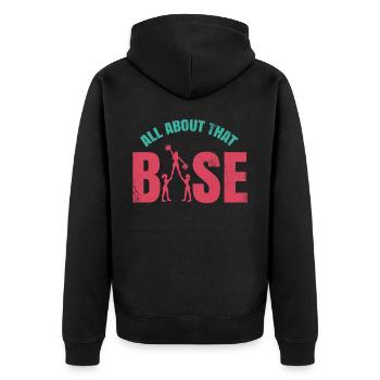 All about this basic design for cheerleaders - Unisex Premium Organic Zip Hoodie - black - Back - Nico (187cm)