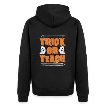 Truc ou enseigner à l’enseignant de l’école primaire préscolaire - Veste à capuche bio Premium Unisexe - noir - Dos - Nico (187cm)
