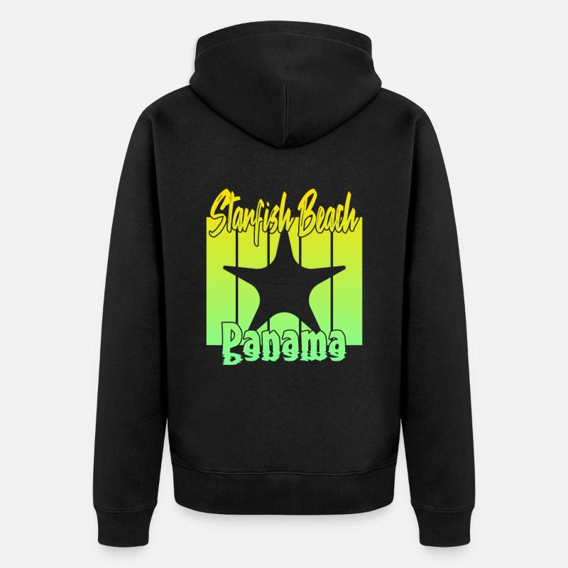 Plage Starfish Panama - Veste à capuche bio Premium Unisexe - noir