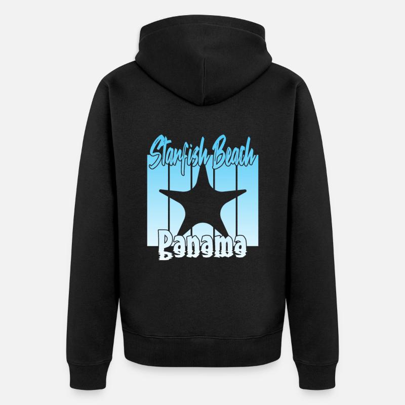 Starfish Beach Panama - Veste à capuche bio Premium Unisexe - noir