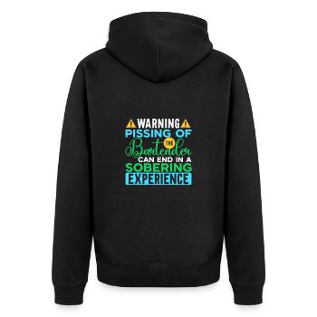Bartender Gift Mixologist Saying Bar - Unisex Premium Organic Zip Hoodie - black - Back - Nico (187cm)