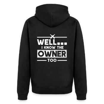 Bartender Gift Mixologist Saying Bar - Unisex Premium Organic Zip Hoodie - black - Back - Nico (187cm)