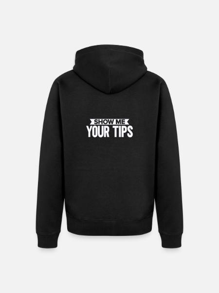 Bartender Gift Mixologist Saying Bar - Unisex Premium Organic Zip Hoodie - black
