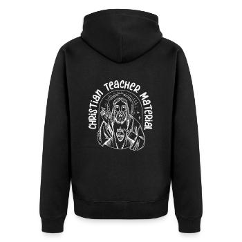 Teacher of Religion Religious Education - Unisex Premium Organic Zip Hoodie - black - Back - Nico (187cm)