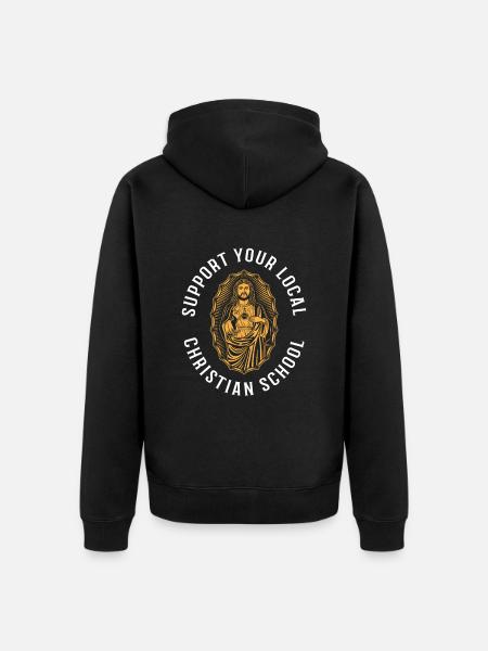 Professeur de religion Éducation religieuse - Veste à capuche bio Premium Unisexe - noir