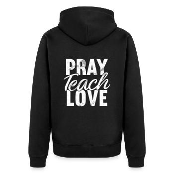 Teacher of Religion Religious Education - Unisex Premium Organic Zip Hoodie - black - Back - Nico (187cm)