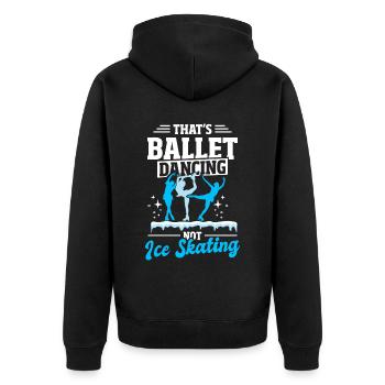 Patinage artistique Patinage sur glace - Veste à capuche bio Premium Unisexe - noir - Dos - Nico (187cm)