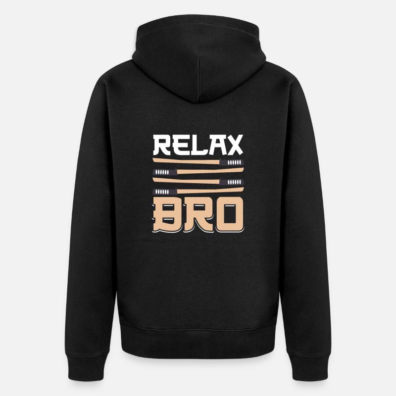 Kendo Relax Frère Aïkido - Veste à capuche bio Premium Unisexe - noir